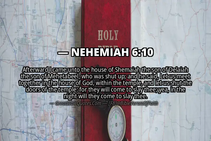 NEHEMIAH 6:10 Verse