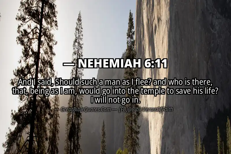 NEHEMIAH 6:11 Verse