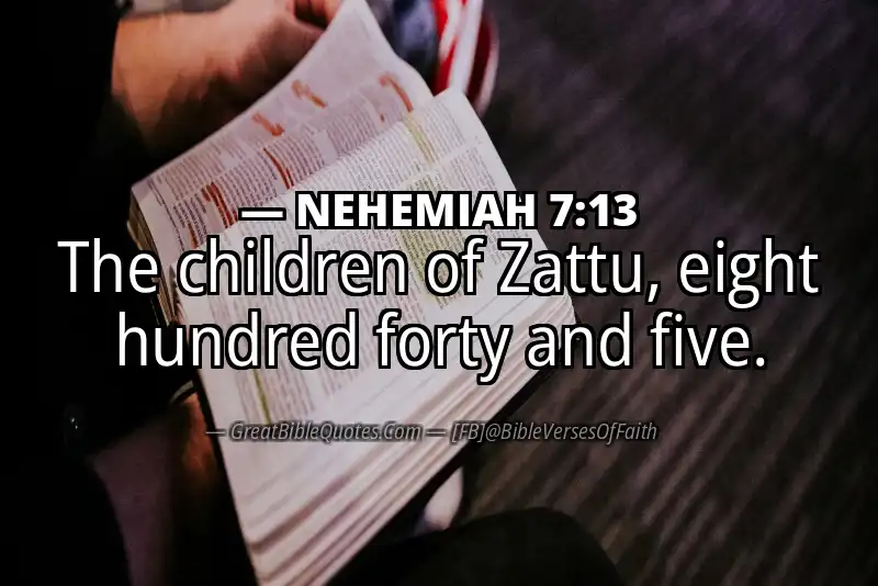 NEHEMIAH 7:13 Verse