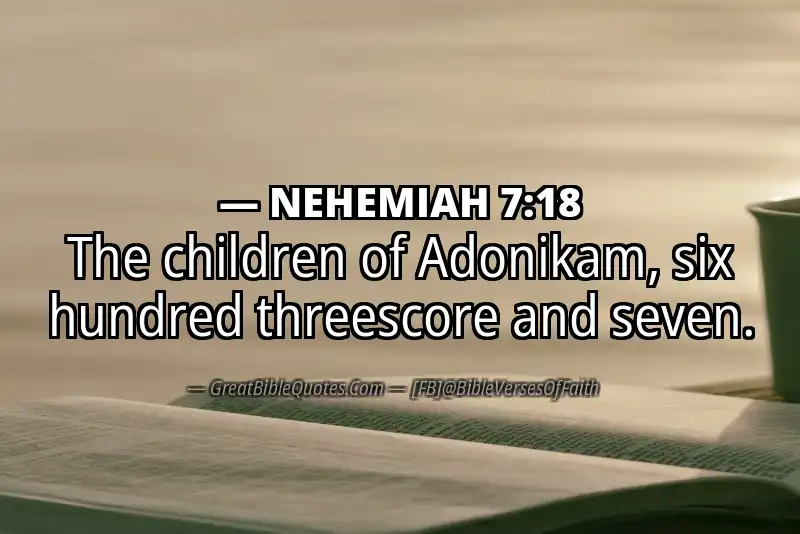 NEHEMIAH 7:18 Verse