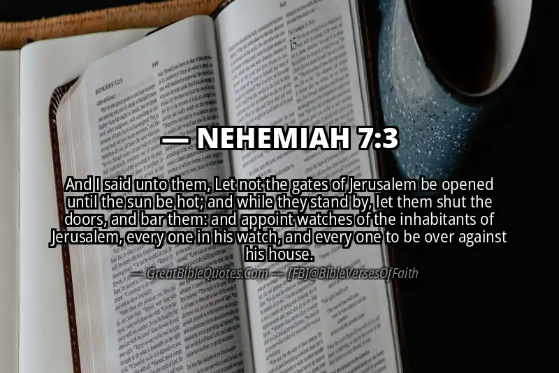 NEHEMIAH 7:3 Verse
