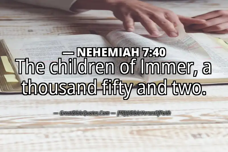 NEHEMIAH 7:40 Verse