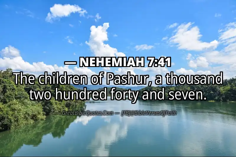 NEHEMIAH 7:41 Verse