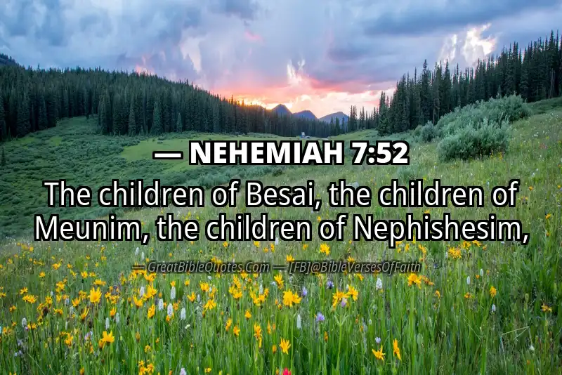 NEHEMIAH 7:52 Verse