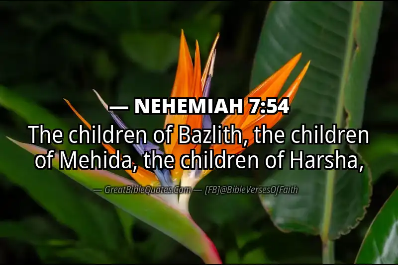 NEHEMIAH 7:54 Verse Image