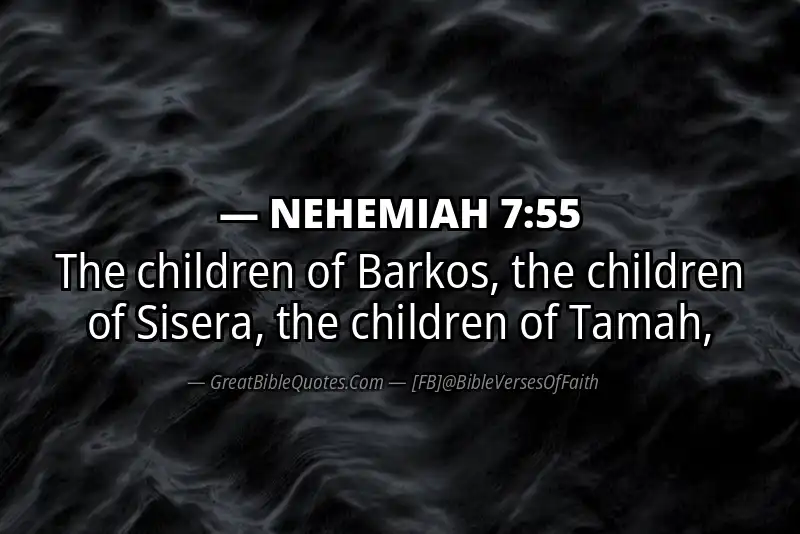NEHEMIAH 7:55 Verse Image