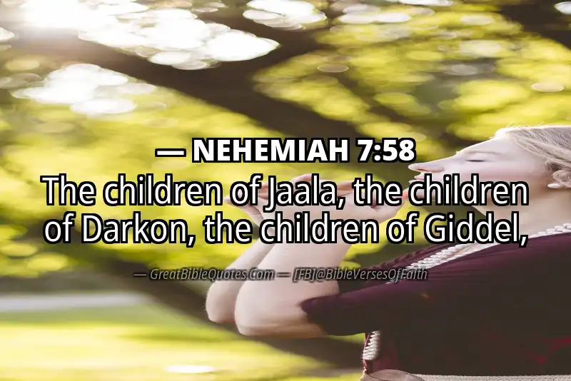 NEHEMIAH 7:58 Verse Image