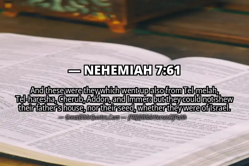 NEHEMIAH 7:61 Verse