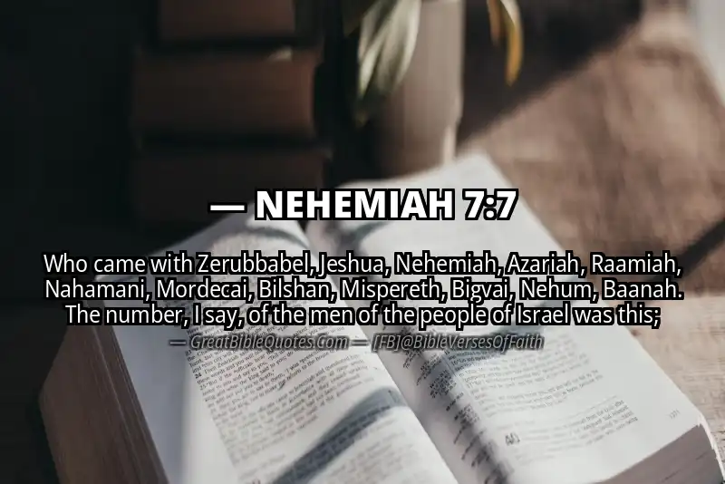 NEHEMIAH 7:7 Verse