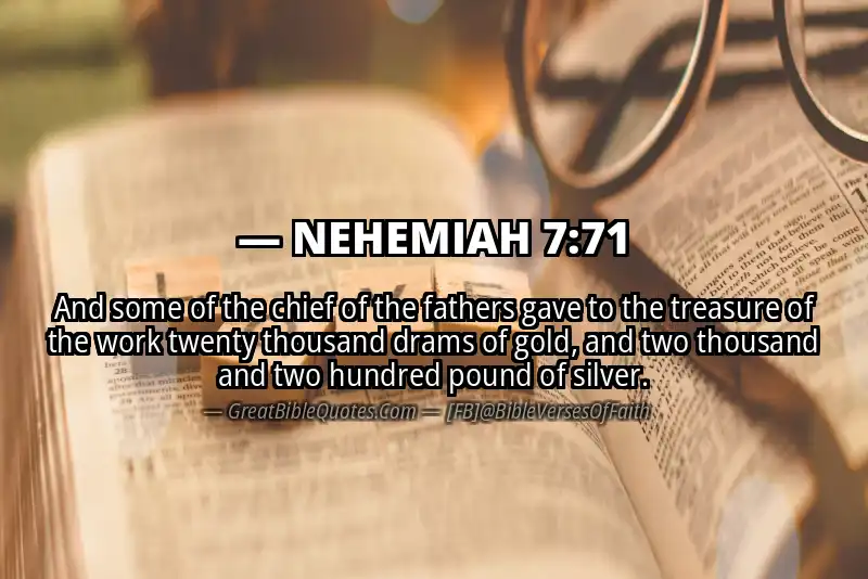 NEHEMIAH 7:71 Verse