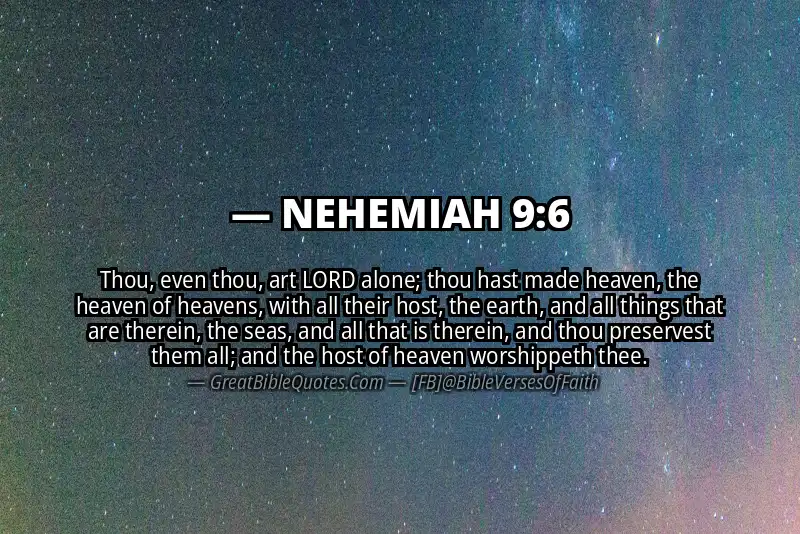 NEHEMIAH 9:6 Verse