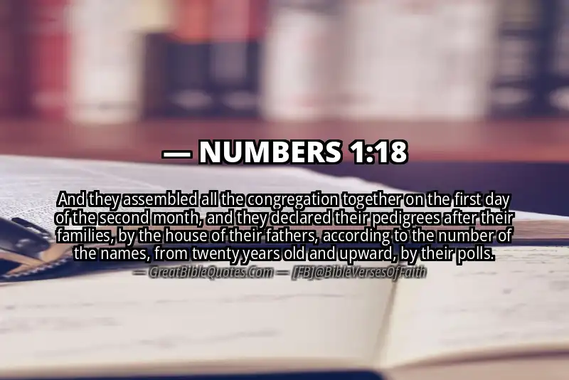 Bible verse: NUMBERS 1:18 Image