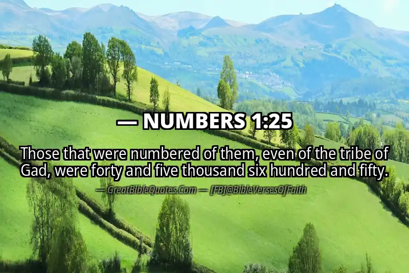 NUMBERS 1:25 Verse Image