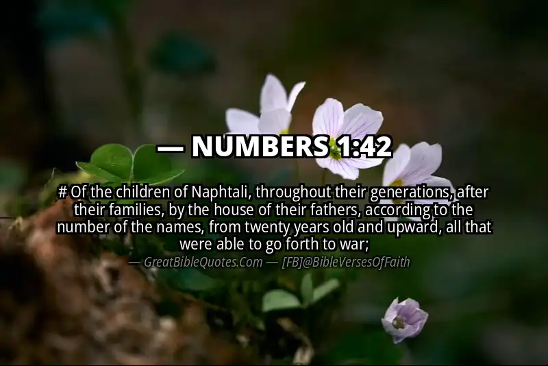 NUMBERS 1:42 Verse