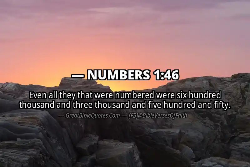 NUMBERS 1:46 Verse