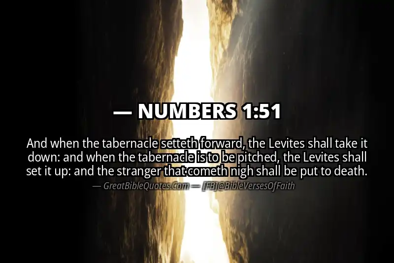 NUMBERS 1:51 Verse