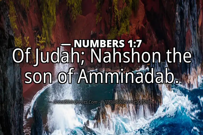 NUMBERS 1:7 Verse Image