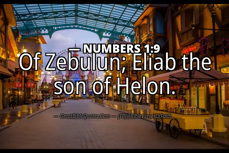 NUMBERS 1:9 Verse