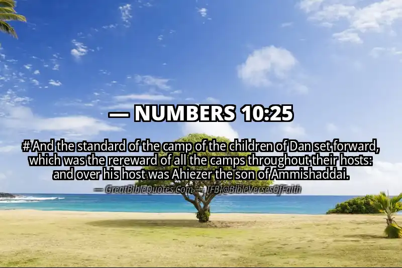 NUMBERS 10:25 Verse
