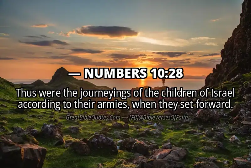 NUMBERS 10:28 Verse