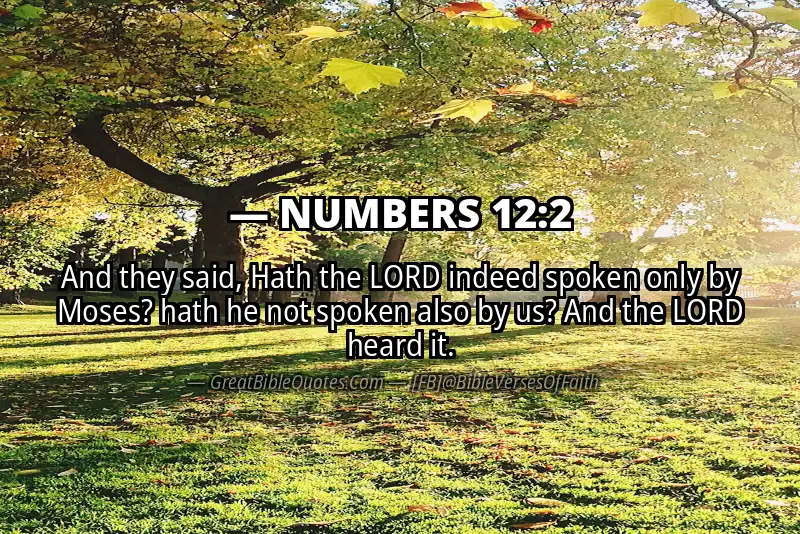 NUMBERS 12:2 Verse