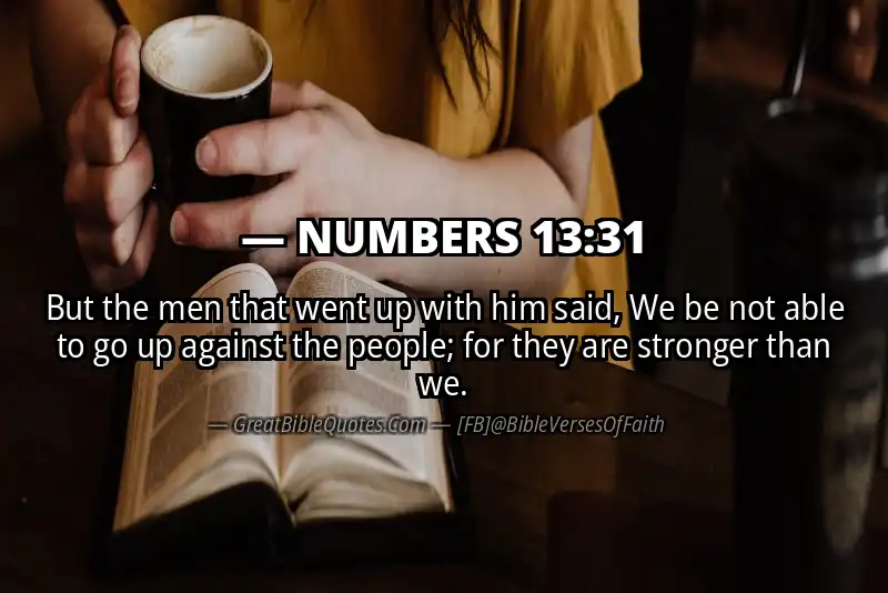 NUMBERS 13:31 Verse