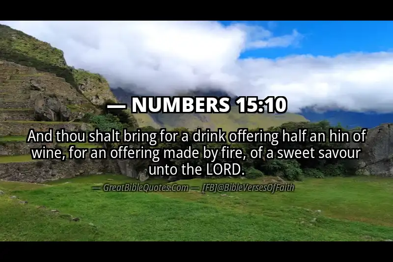 NUMBERS 15:10 Verse Image