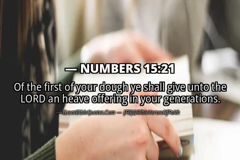 NUMBERS 15:21 Verse