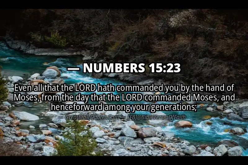 NUMBERS 15:23 Verse