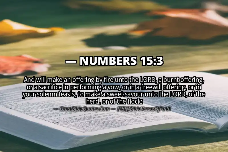 NUMBERS 15:3 Verse