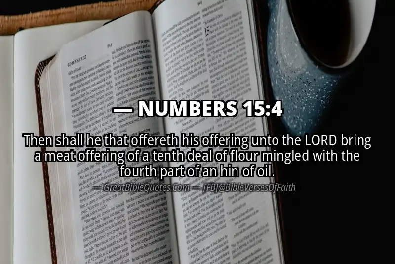 NUMBERS 15:4 Verse