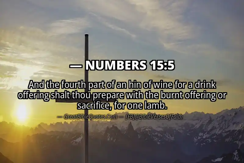 NUMBERS 15:5 Verse