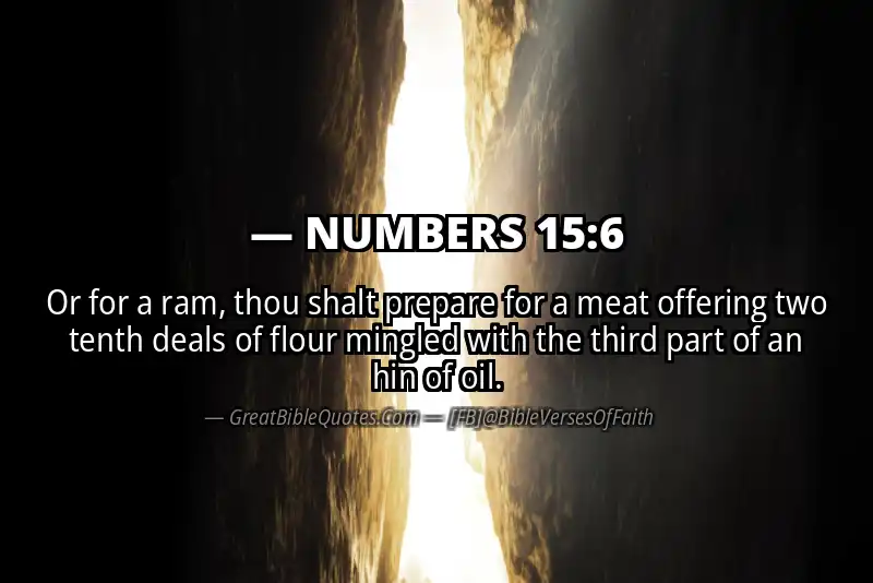 NUMBERS 15:6 Verse