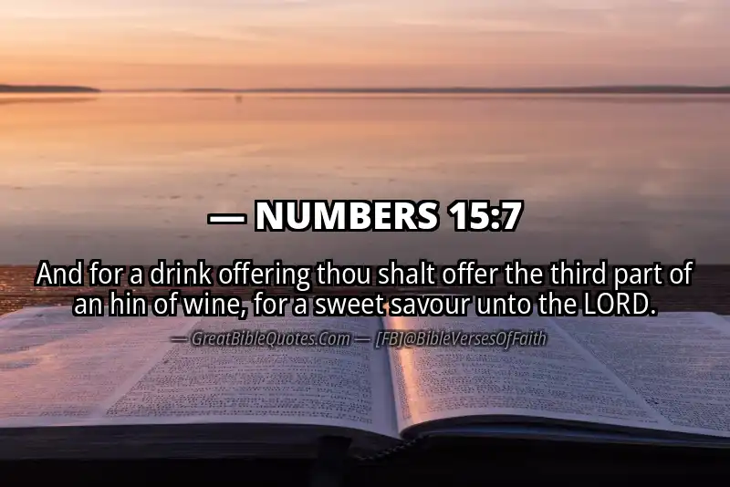 NUMBERS 15:7 Verse