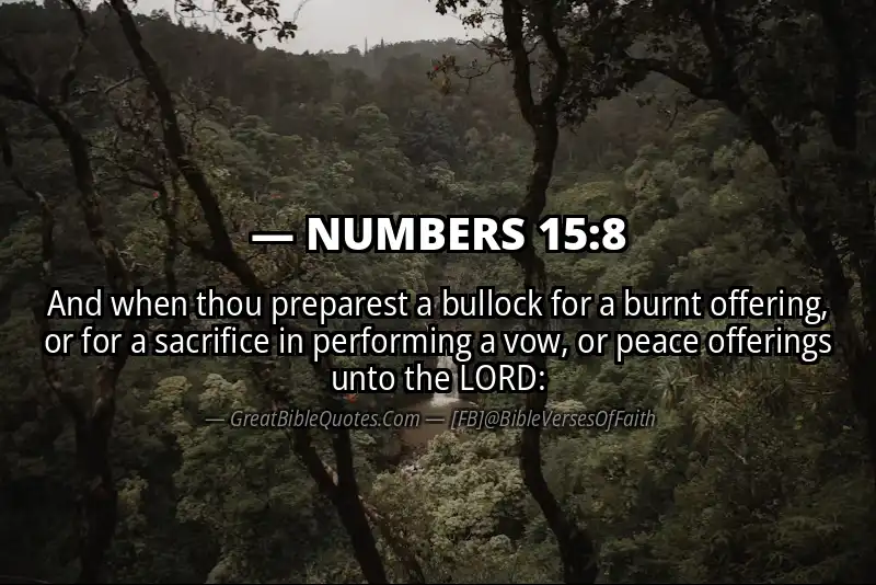 NUMBERS 15:8 Verse