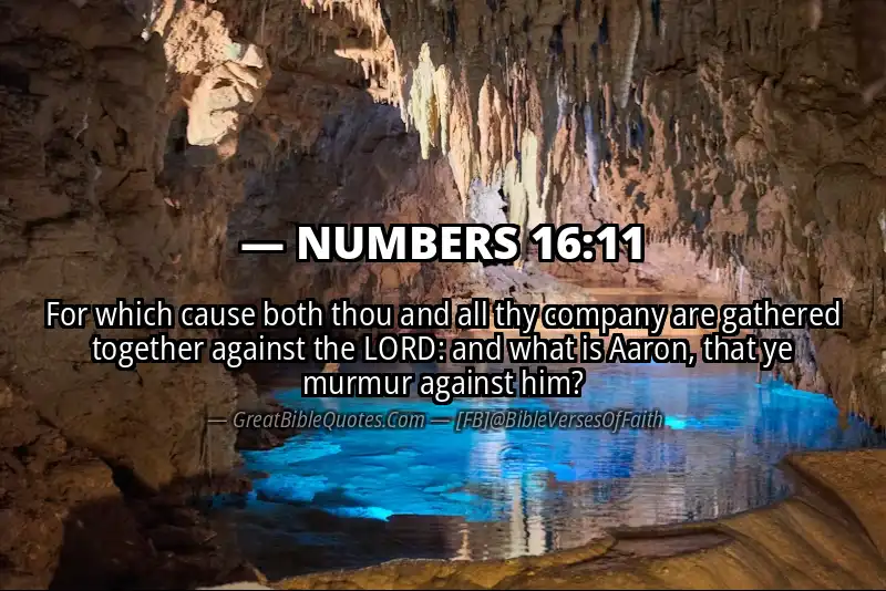 NUMBERS 16:11 Verse