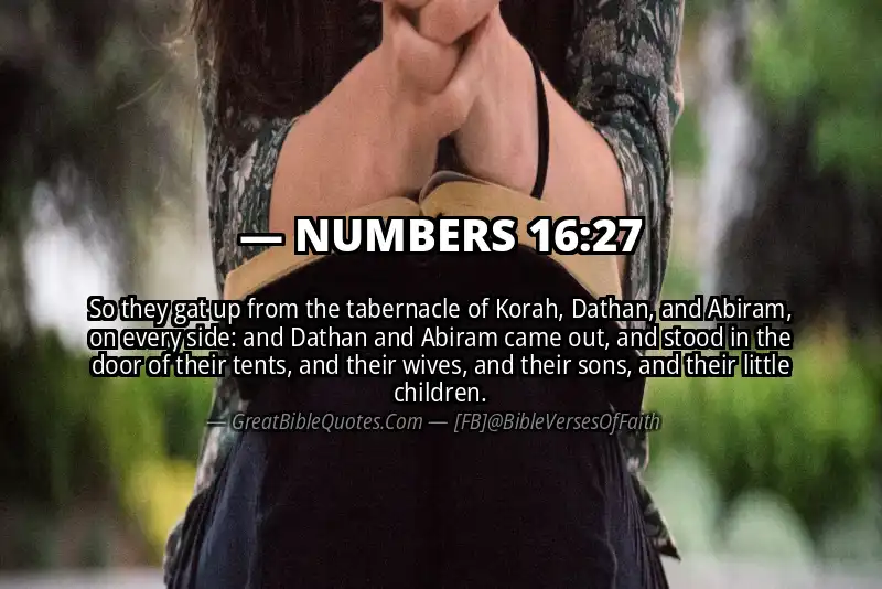 NUMBERS 16:27 Verse