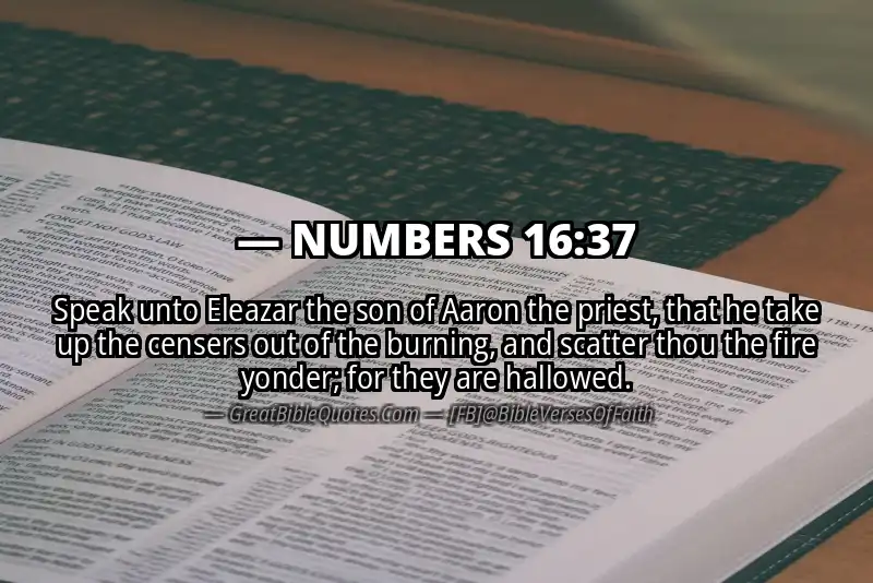 NUMBERS 16:37 Verse Image
