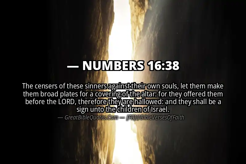 NUMBERS 16:38 Verse Image