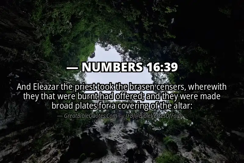 NUMBERS 16:39 Verse