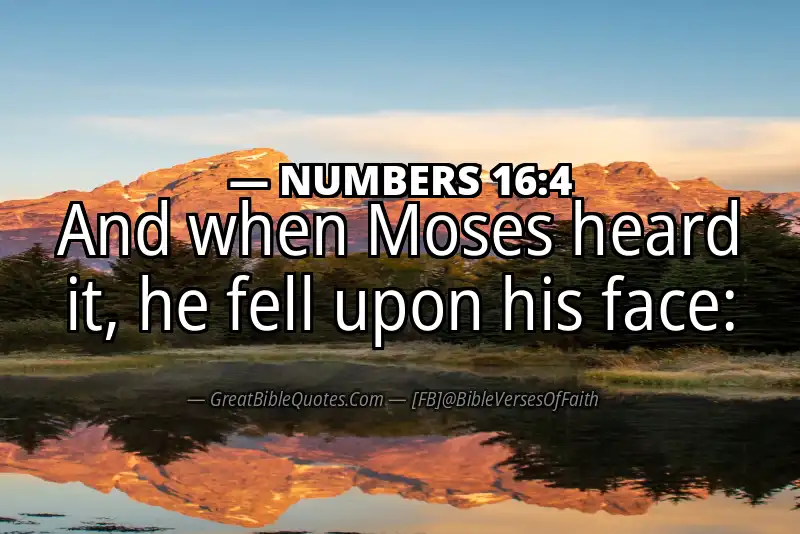 NUMBERS 16:4 Verse