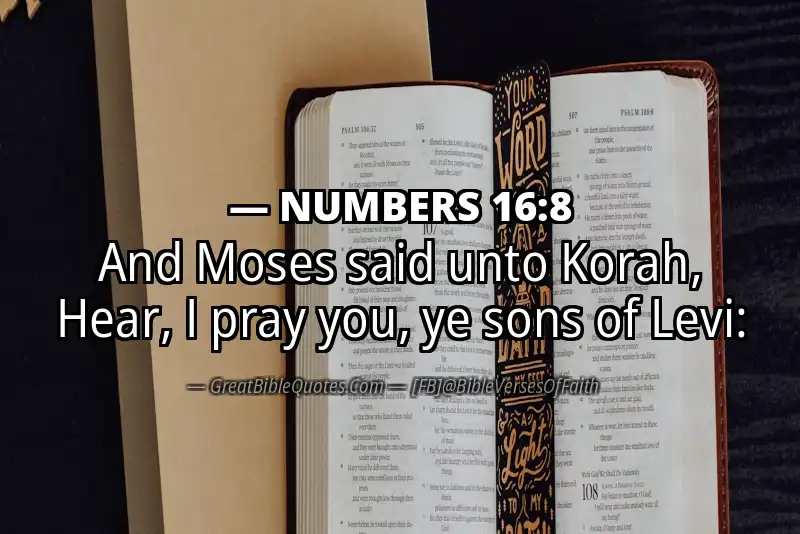 NUMBERS 16:8 Verse