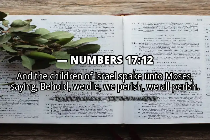NUMBERS 17:12 Verse