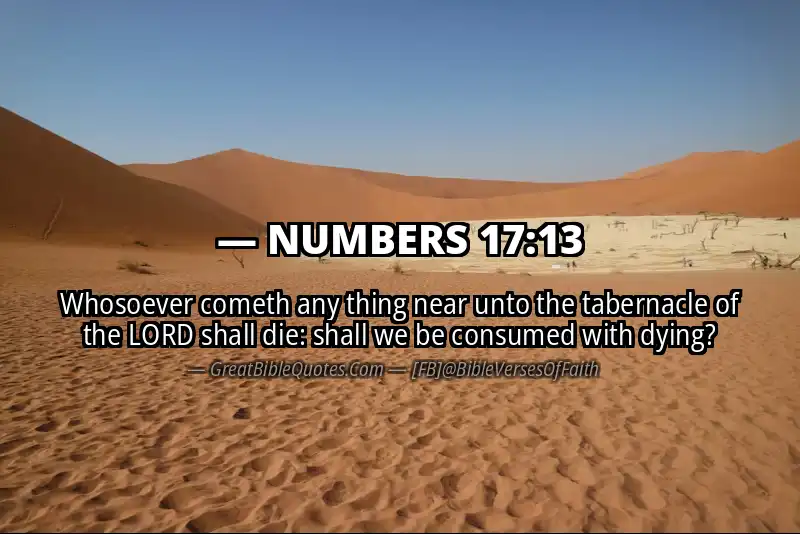NUMBERS 17:13 Verse Image