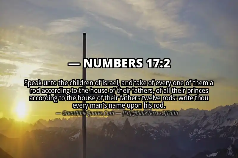 NUMBERS 17:2 Verse