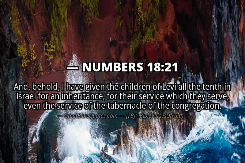 NUMBERS 18:21 Verse