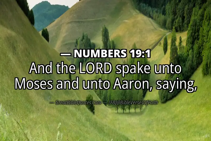 NUMBERS 19:1 Verse Image