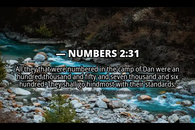 NUMBERS 2:31 Verse