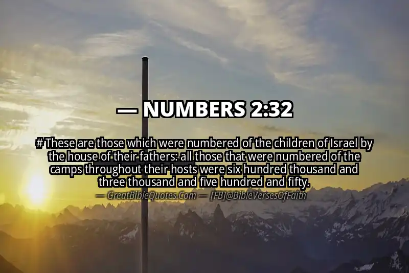 NUMBERS 2:32 Verse