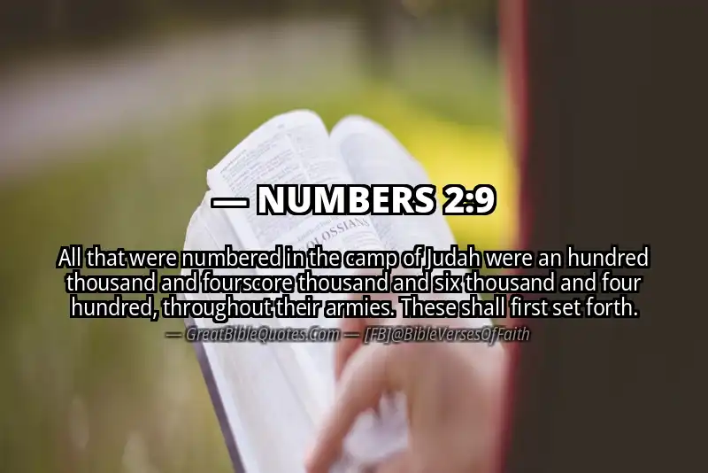 NUMBERS 2:9 Verse Image